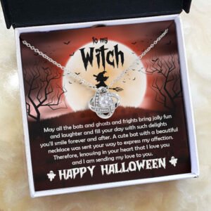 Enchanting Halloween Gift Card Design for Your Witch