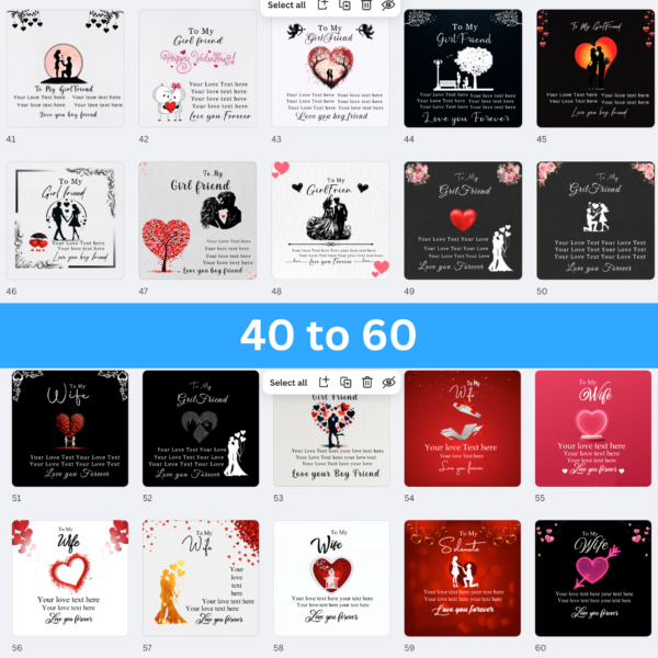 112 ShineOn Valentine Message Card Background Designs Canva Editable! - Image 5