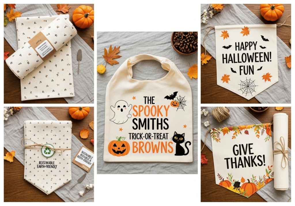 Eco-friendly Halloween POD products showcase